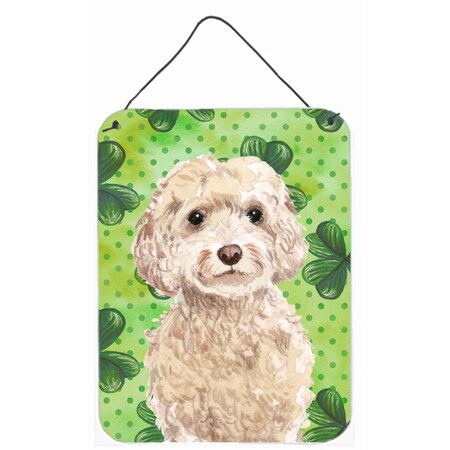 Carolines Treasures Champagne Cockapoo St. Patricks Wall or Door Hanging Prints BB9550DS1216